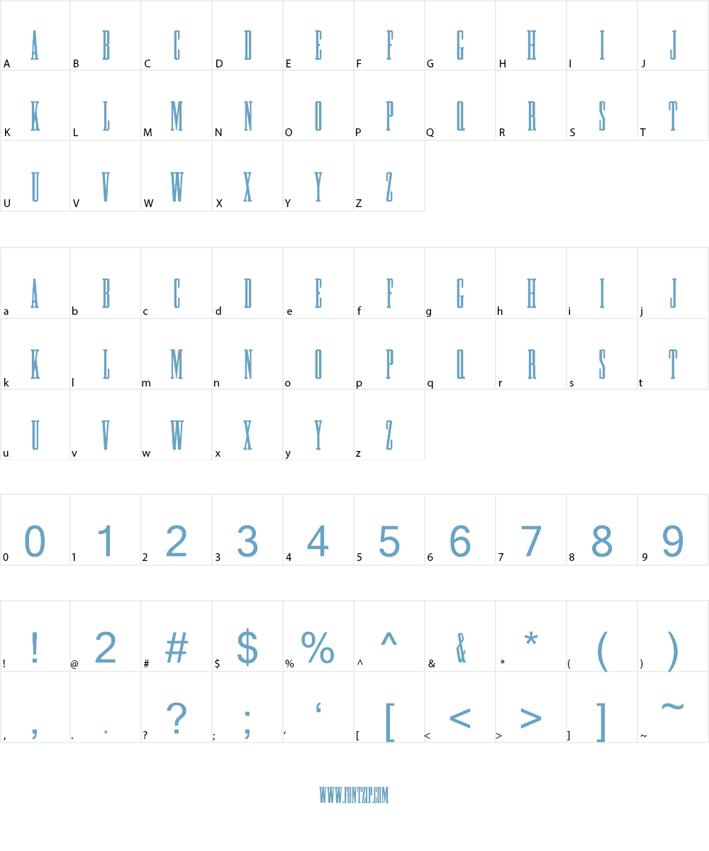 HFF Greek ExCon Font Character